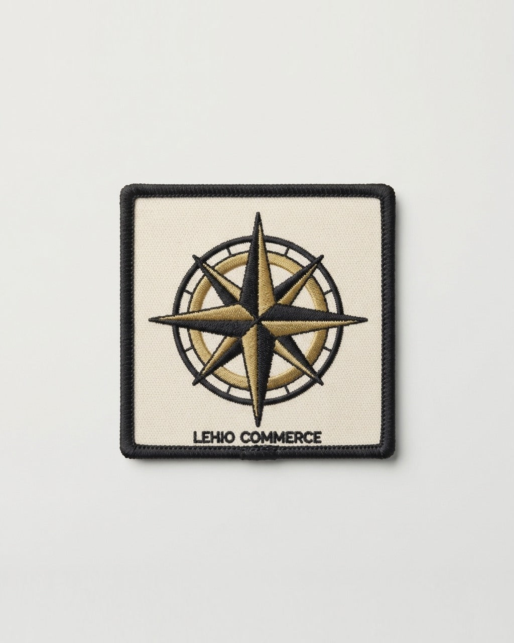Compass Rose Patch in Sail Canvas — front