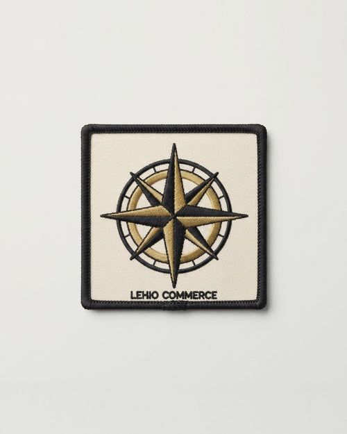 Compass Rose Patch in Sail Canvas — front