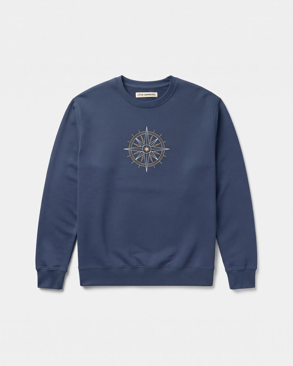 Compass Rose Sweatshirt in Navy — front