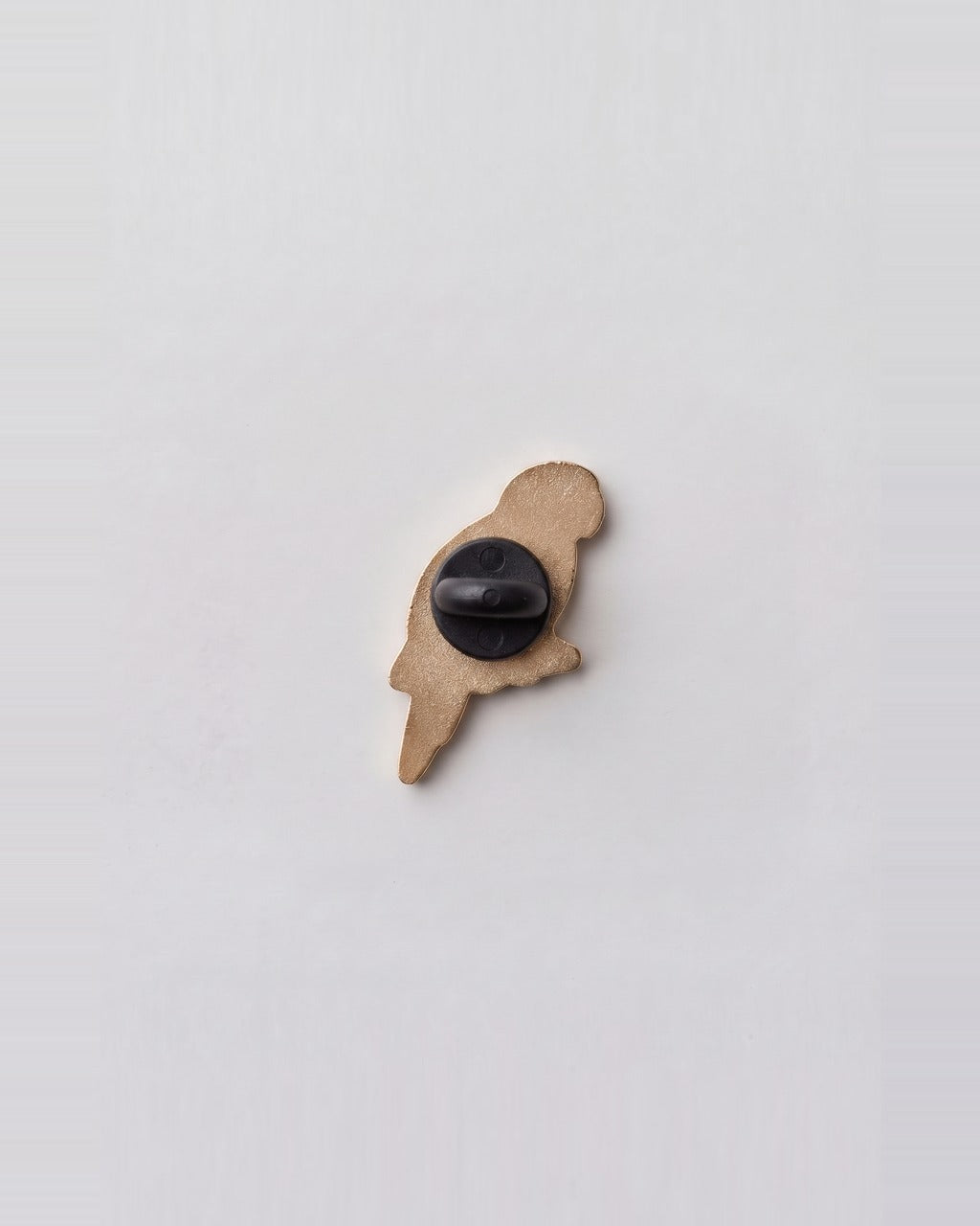 Parrot Pin in White — back