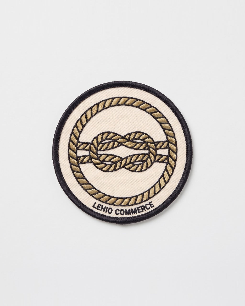 Rope Knot Patch in Sail Canvas — front