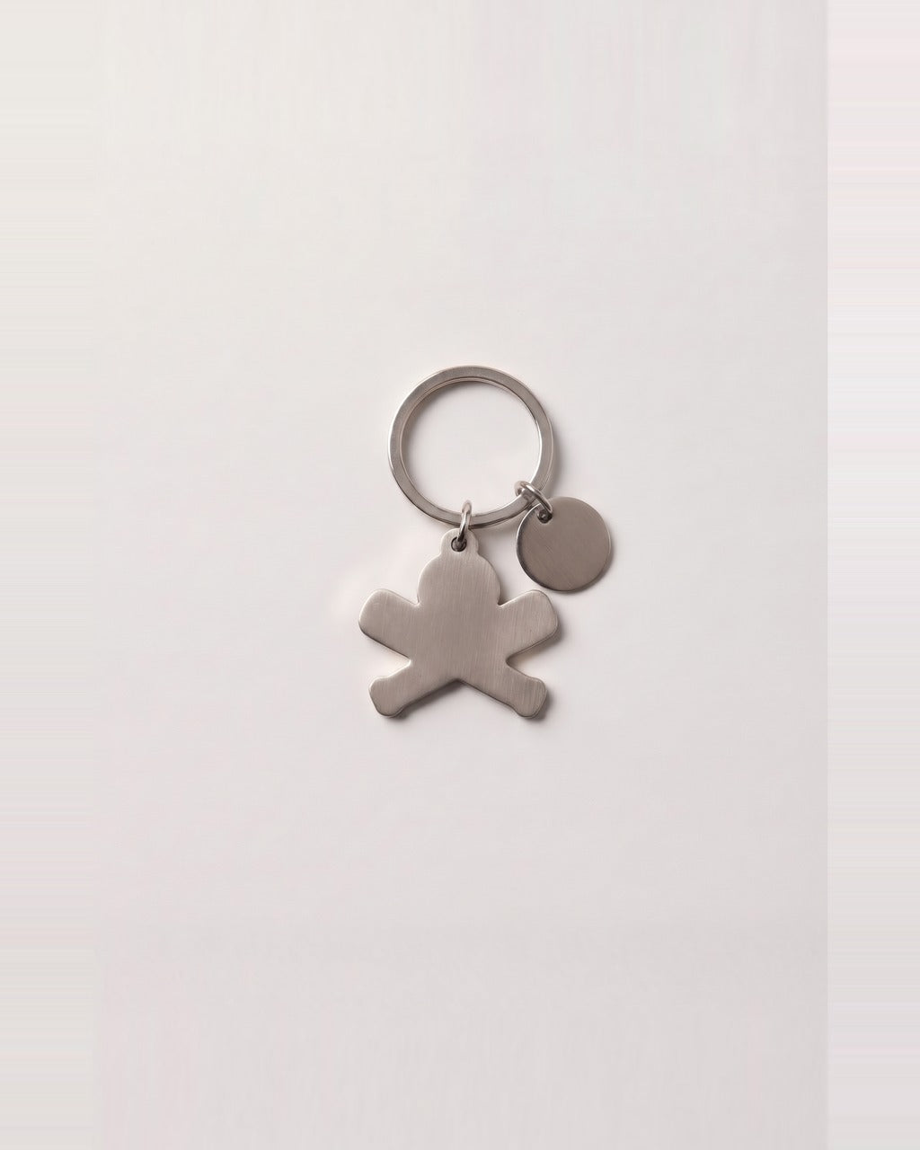 Skull and Oars Keychain in Black — back